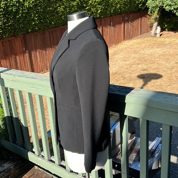 H&M Tailored Black Blazer double breasted 8 Suit Jacket Professional Work - Picture 4 of 10